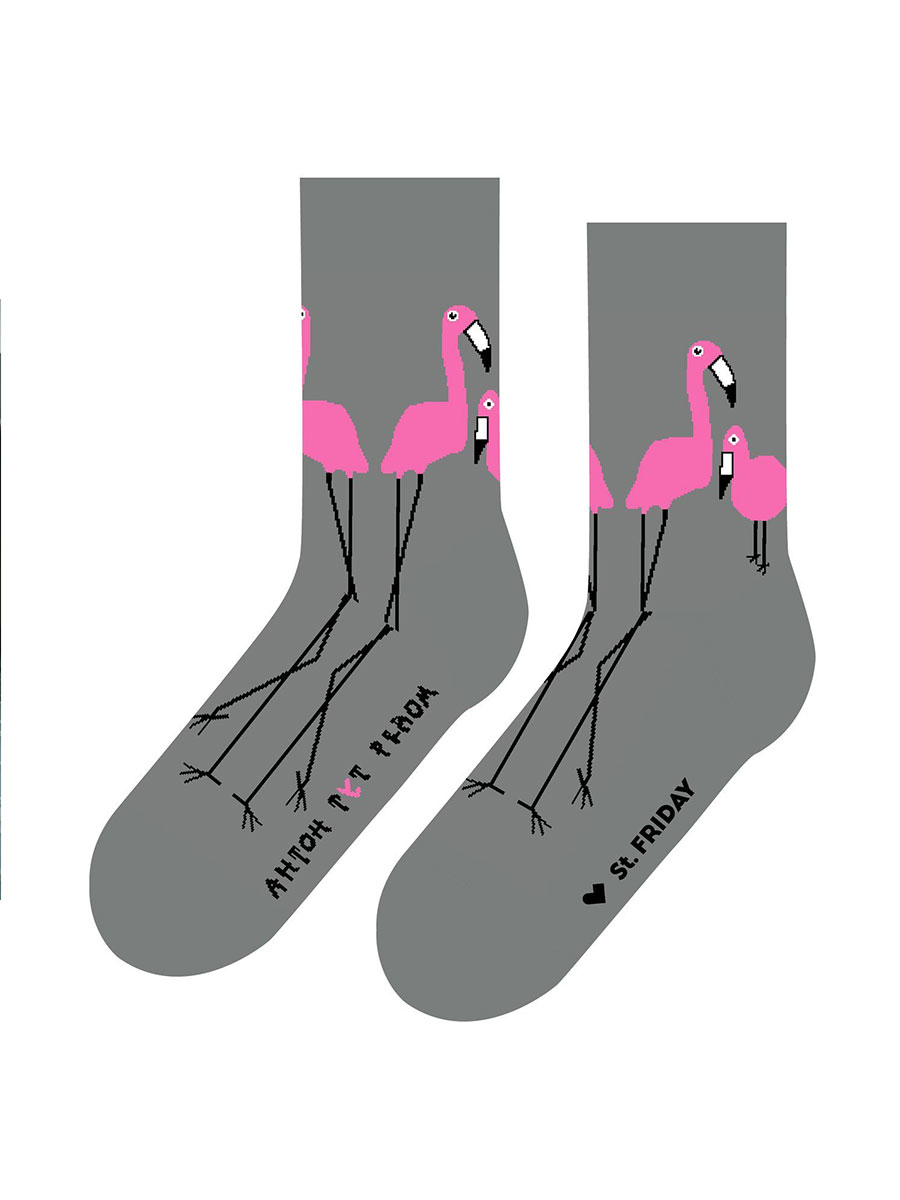 Носки "Все обожают розовых фламинго"