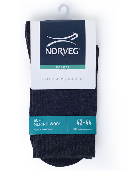 Norveg Soft Merino Wool термоноски мужские (уплотненная стопа)