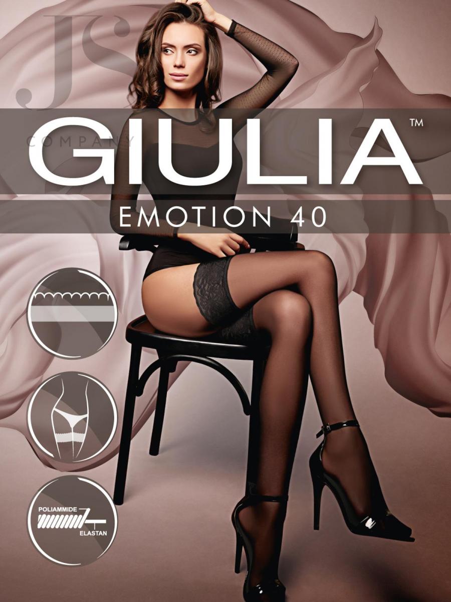 Чулки женские Giulia Emotion 40 den (на силиконе) EMOTION 40 чулки купить в  Москве недорого в интернет-магазине. Доставка по всей России и СНГ