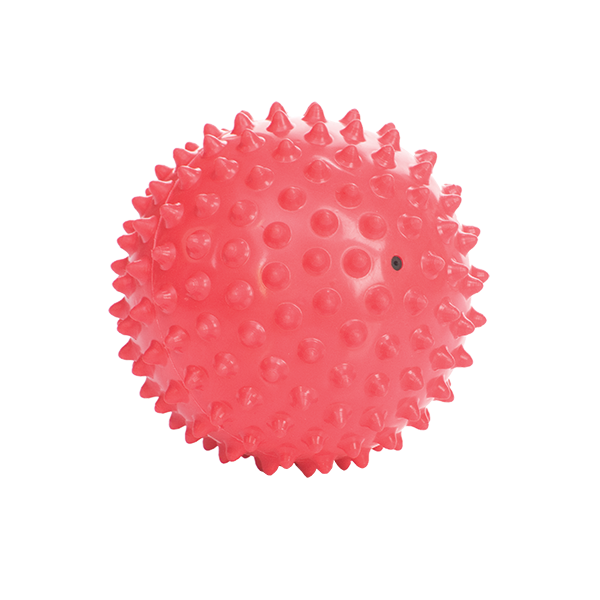 Мяч для занятий лечебной физкультурой (массажный, 15 см, розовый) без насоса М-115, Тривес