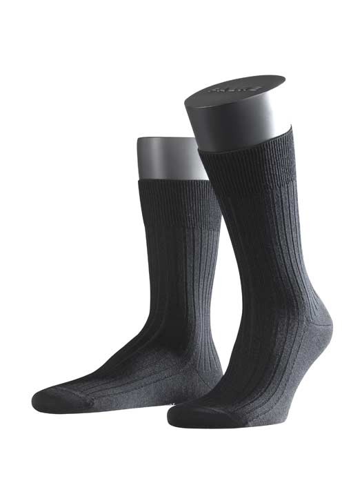Мужские носки Falke Bristol черные, 100% меринос