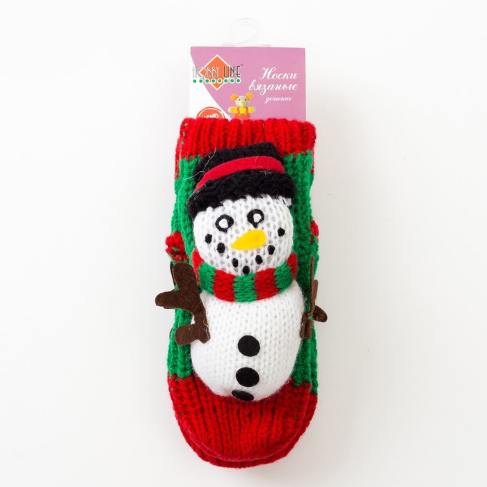 Новогодний носок Снеговик Феликс с сюрпризом 40 см (Peha)