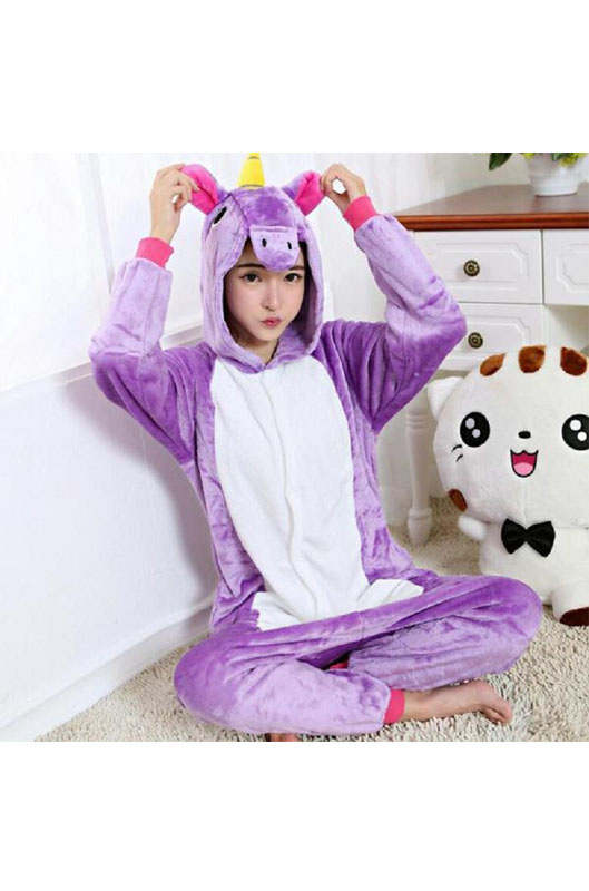 Детская пижама кигуруми Фиолетовый Единорог