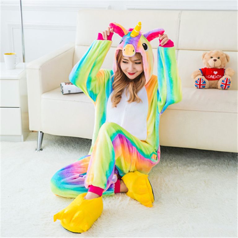 Детская пижама кигуруми Радужный Единорог