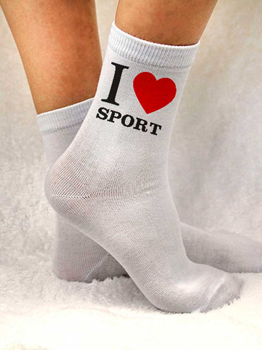 Носки женские "I love sport"