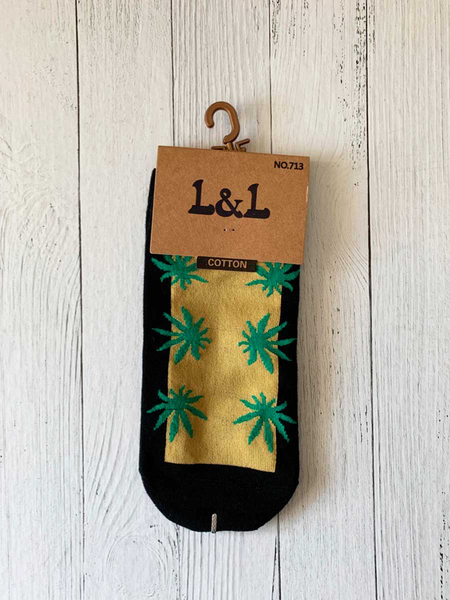 Носки с марихуаной короткие