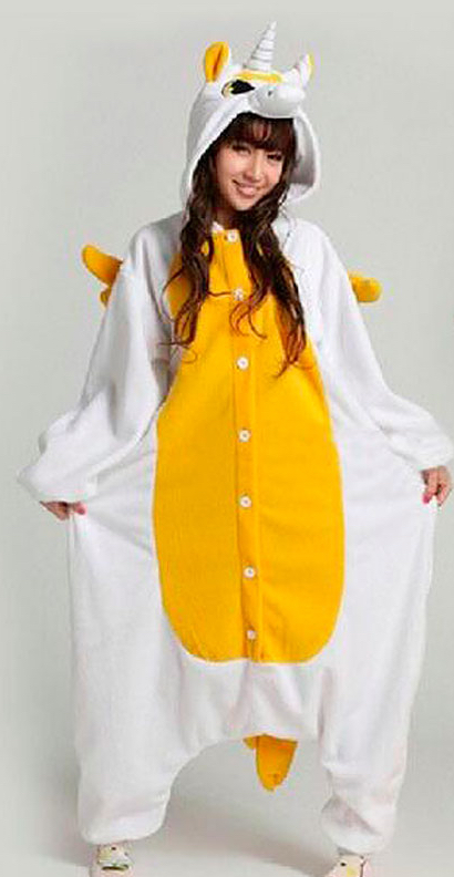 Детская пижама кигуруми Золотой Единорог