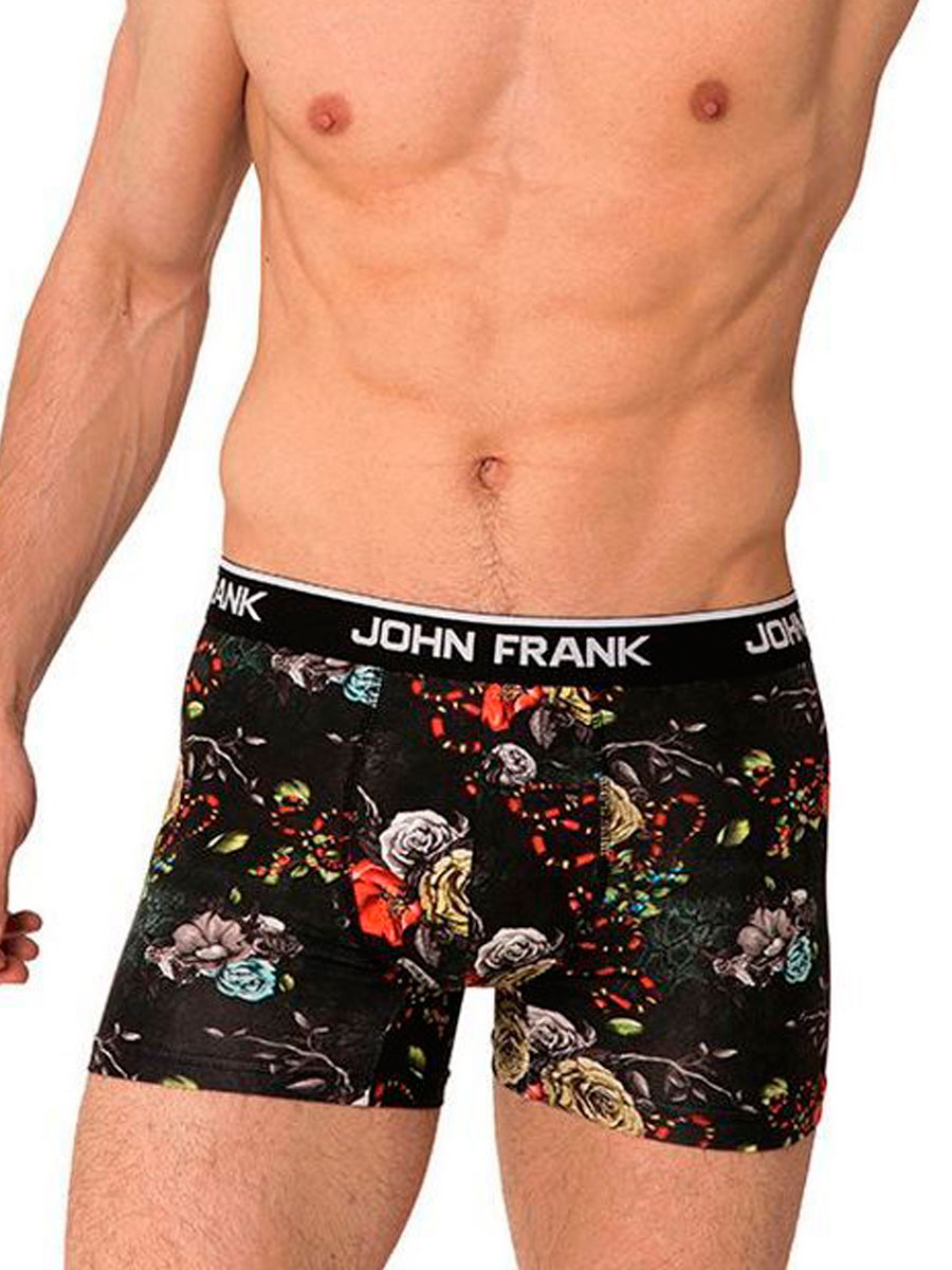 Мужские трусы боксеры POISON JOHN FRANK с принтом цветы