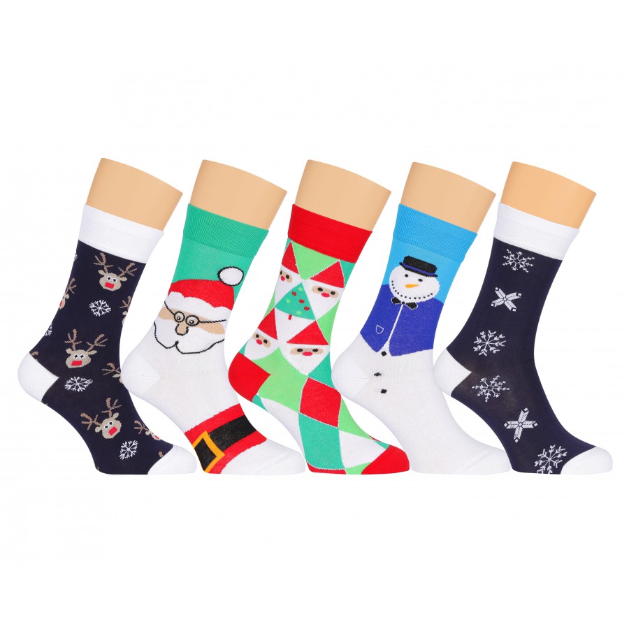 Набор новогодних носков для мужчин (5 пар)
