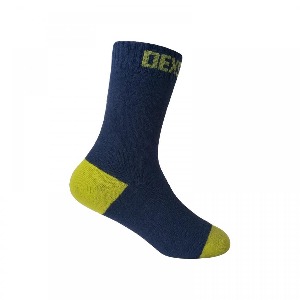 Водонепроницаемые детские носки DexShell Ultra Thin Children Socks, синий/желтый DS543NL