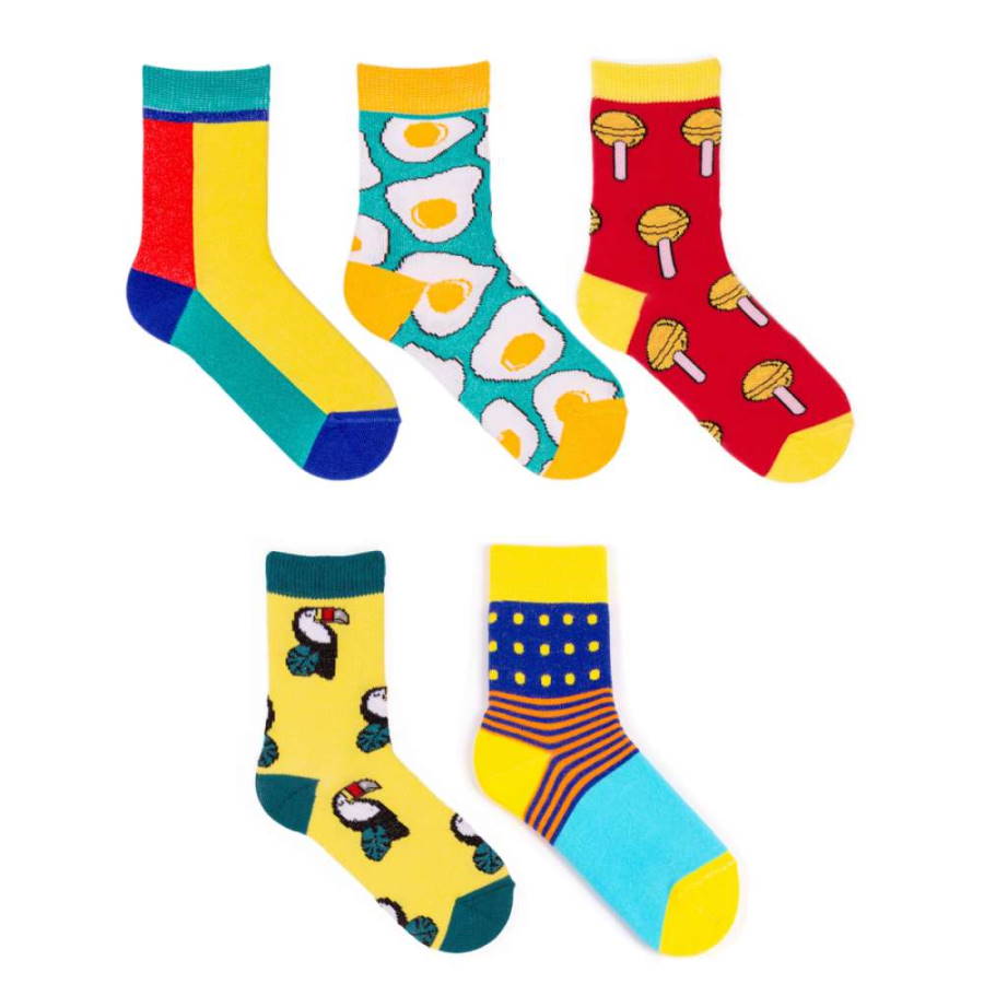 Набор детских цветных носков "Babushka" 5 пар