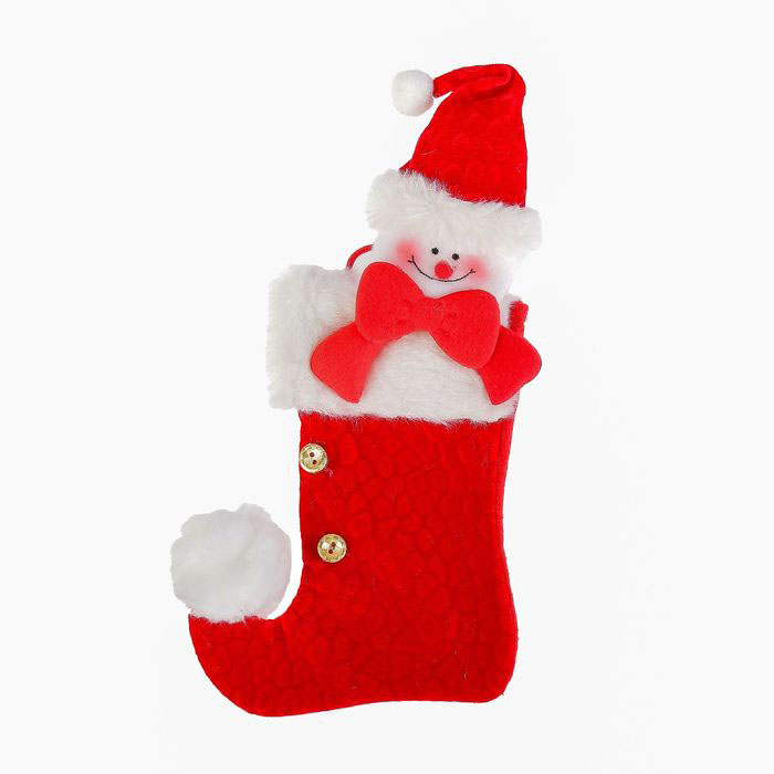 Носок для подарков "Помпошка", 15×18 см