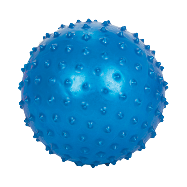 Мяч для занятий лечебной физкультурой (массажный, 30 см, голубой) без насоса М-130, Тривес