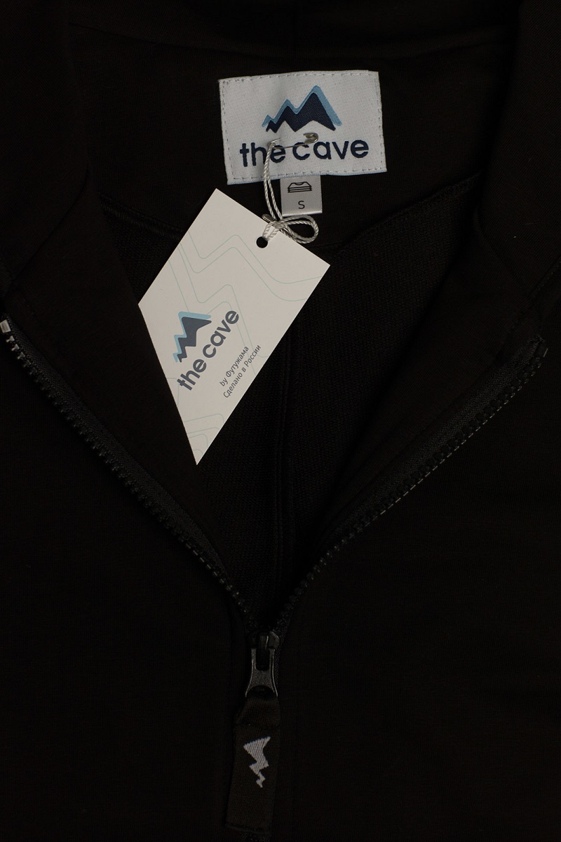 Комбинезон "The Cave" с капюшоном черный с черной молнией