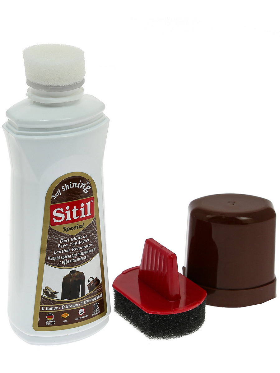 Жидкая краска Sitil Leather Renovator 100 ml для гладкой кожи 109 SMB