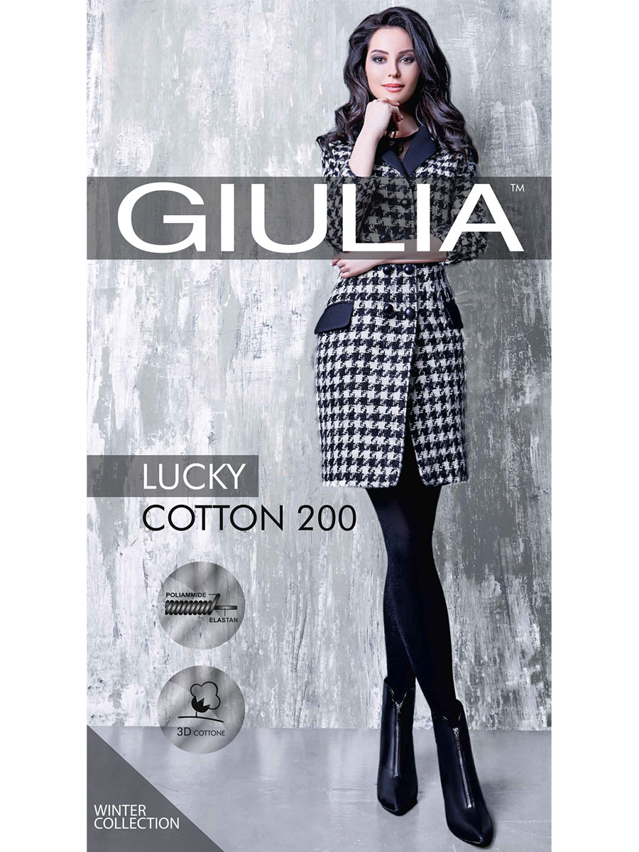 Giulia Колготки женские Lucky Cotton 200 den