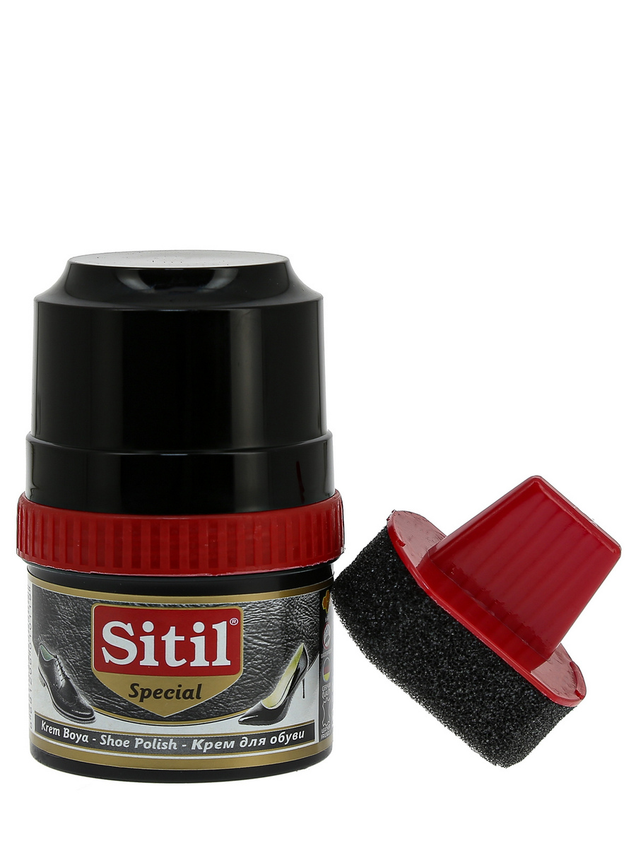 Крем-блеск для обуви Sitil Shoe Polish 60 ml 101 SKB