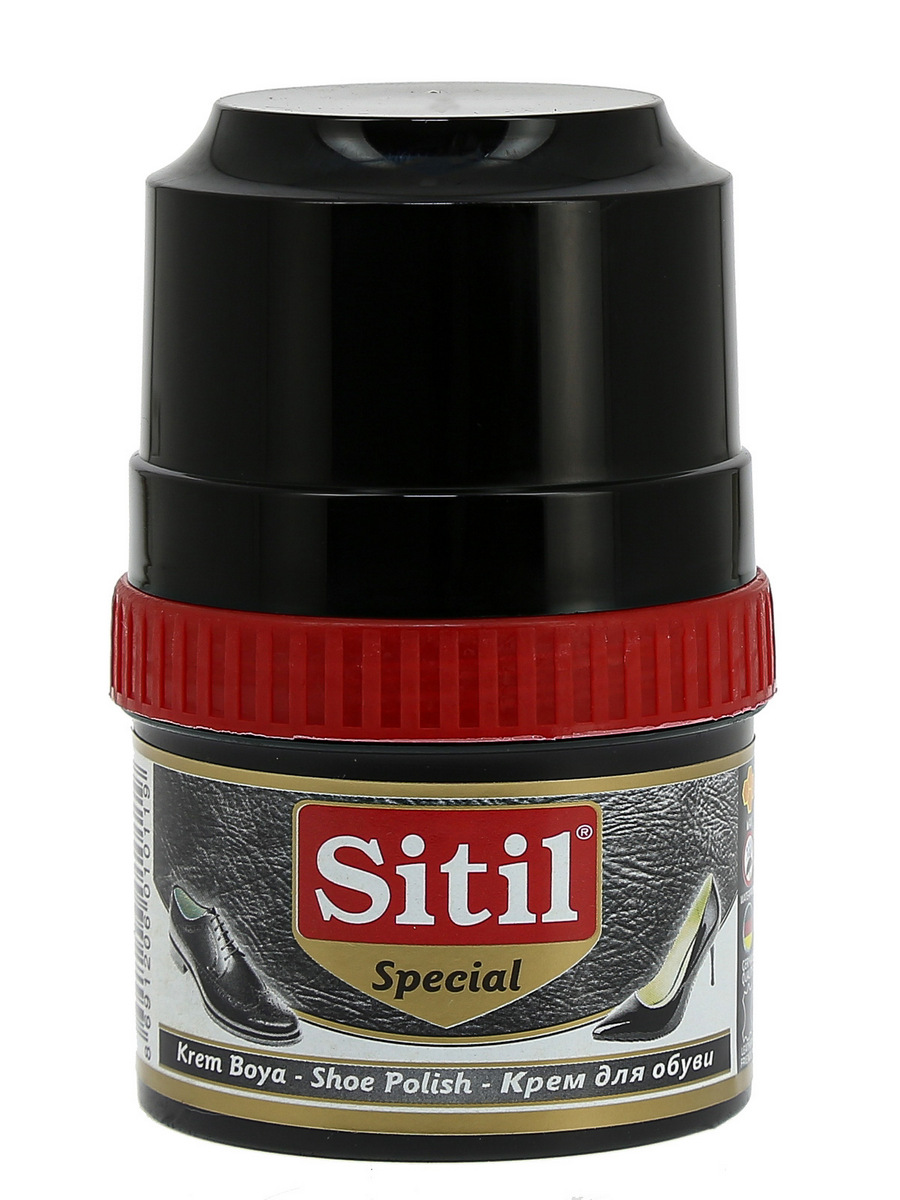 Крем-блеск для обуви Sitil Shoe Polish 60 ml 101 SKB